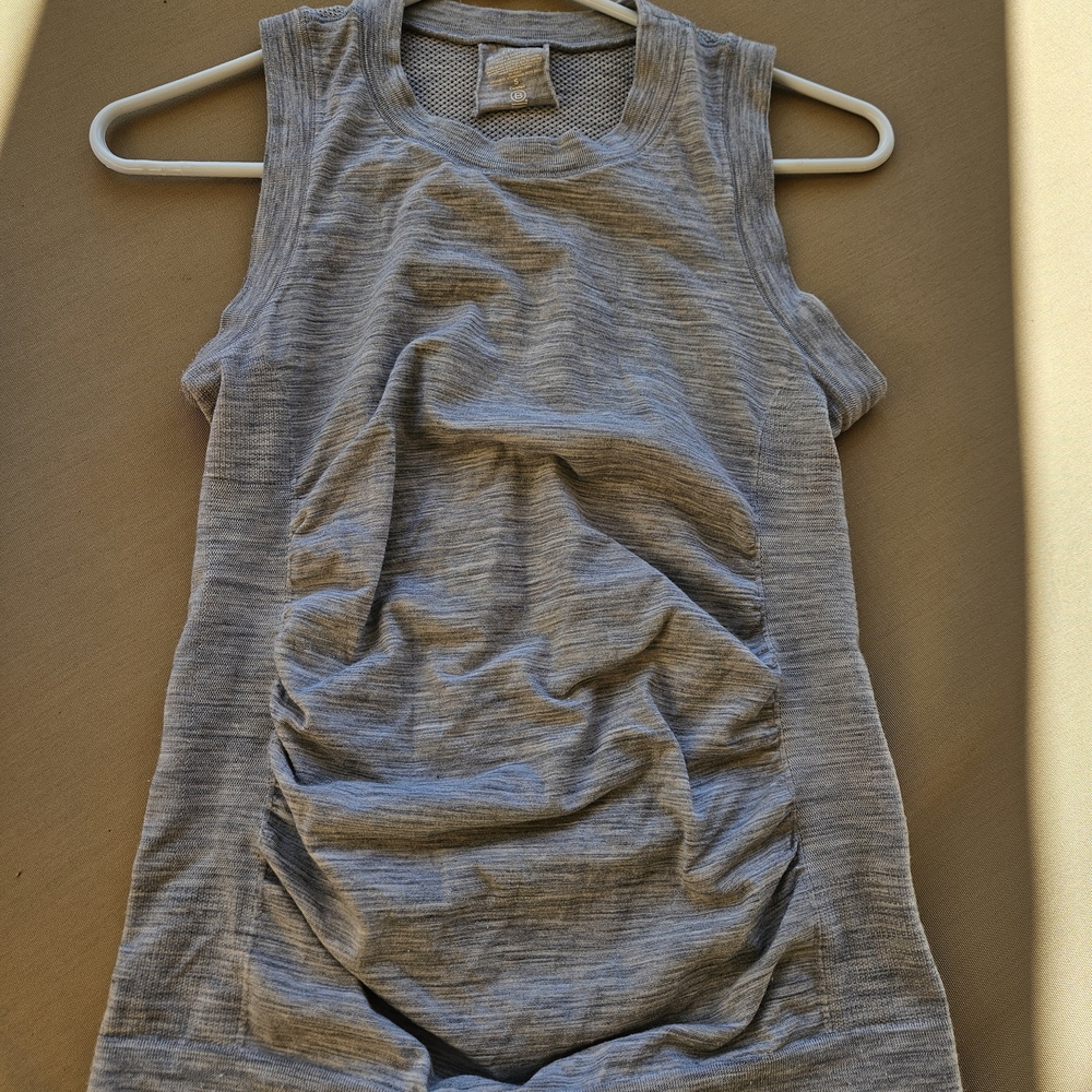 Athleta Heather Wool Gray Top